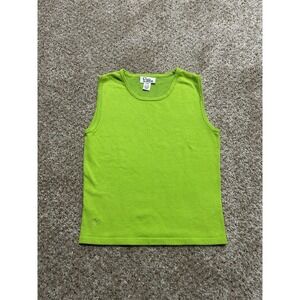 Lilly Pulitzer Tank Top Womens XS Petit Green Lightweight Activewear